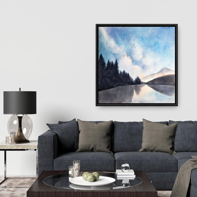 «Lakeview By Night» sur toile