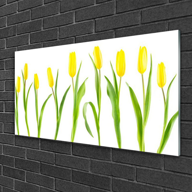 Floral Tulips - Unframed Photograph on Glass