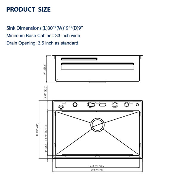 Dimensions du produit