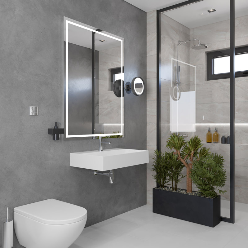 Nantucket Sinks Newport 28'' White Fireclay Rectangular Wall Mount Bathroom Sink with Overflow