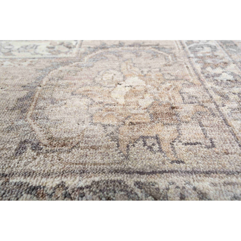 Tapis noué à la main de style rétro Dover