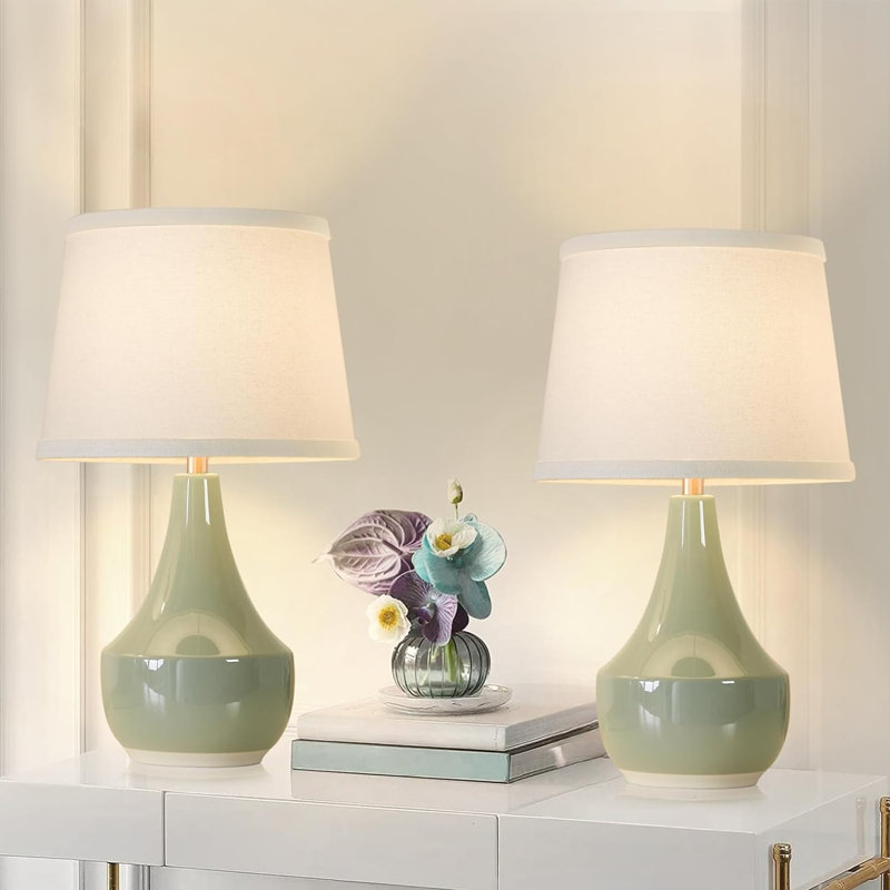 Laforteza Porcelain Table Lamp, Green