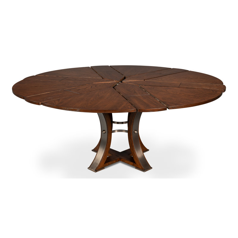 Tower Round Solid Oak Dining Table, Palladio