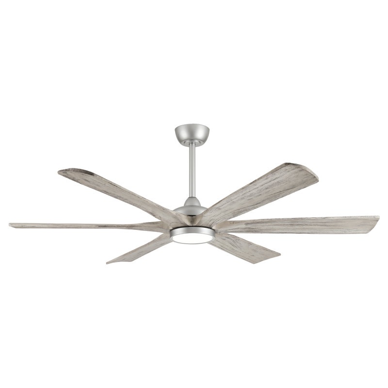 60"/72" Farmhouse Ceiling Fan With Light, Solid Wood Ceiling Fan With Remote & App Control, Quiet Dc Reversible Motor, 6 Speeds, Timer & Memory Function