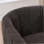 Fauteuil pivotant à 360 ° avec base en métal et chenille Modern