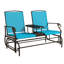 Banc oscillant d'extérieur avec table centrale Outsunny