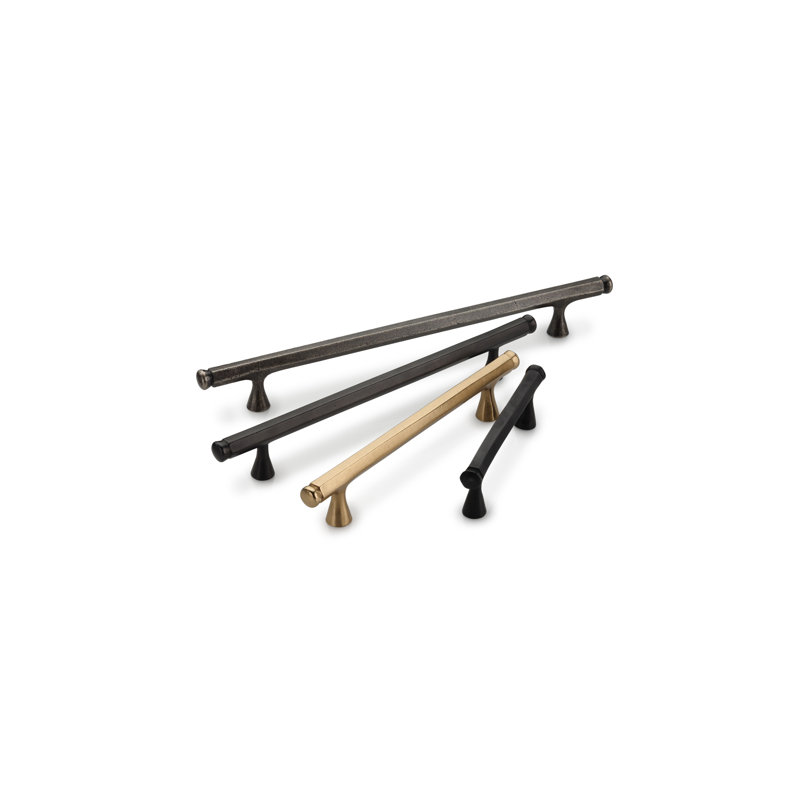 Classic Hex Cabinet Pull, Black, 8 1/2″