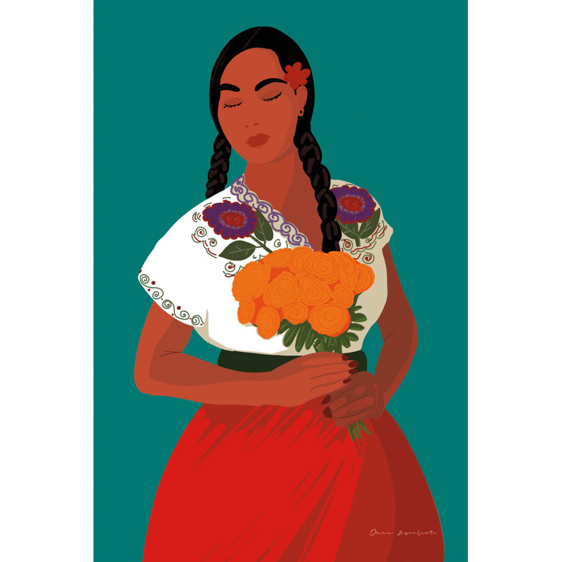 «Mexicain II» par Omar Escalante - impression sur toile tendue, H 18 po x l 12 po, Non, Toile tendue