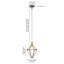 Luminaire suspendu géométrique 1 lumière Caloway-1908669193