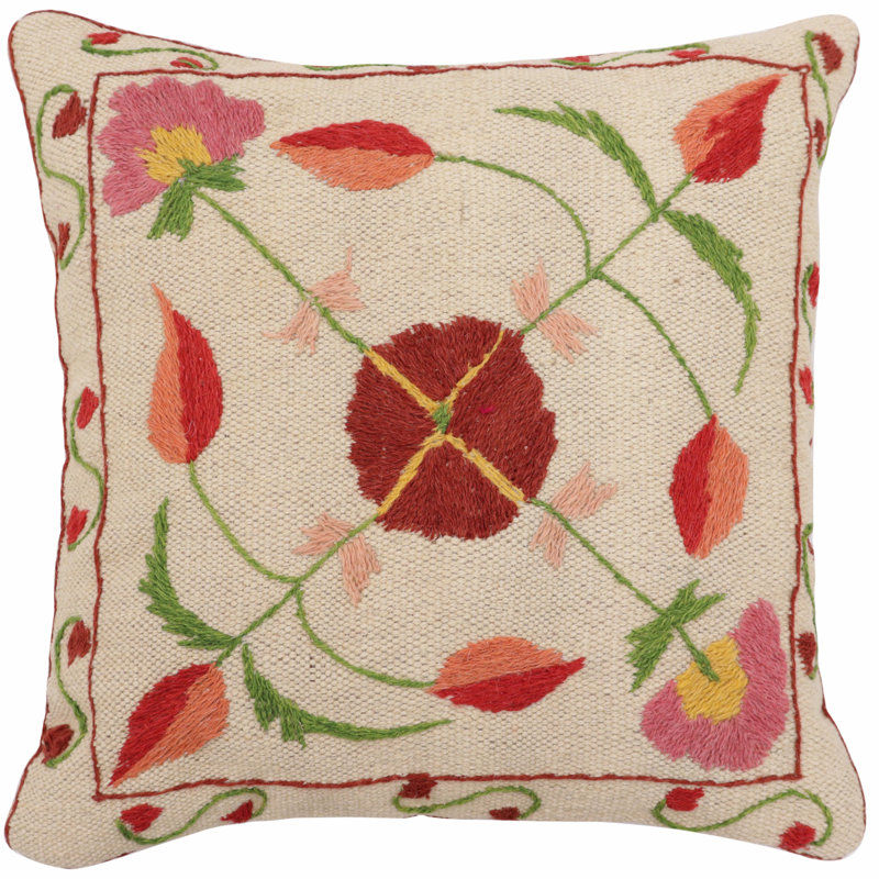 Housse et insert de coussin carré 100% laine