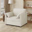 Convertible Pull Out Sleeper Chair with Adjustable Backrest with Thicked Cushions-1788264808