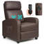 Fauteuil inclinable massant en simili-cuir-1809471056
