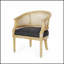 Fauteuil d'appoint de style champêtre français avec sièges confortables et matériaux modernes et durables, parfait pour l'élégance classique