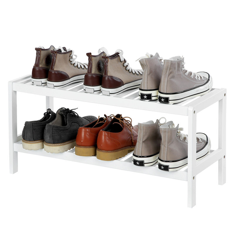 Sanibel 6 Pair Shoe Rack, White