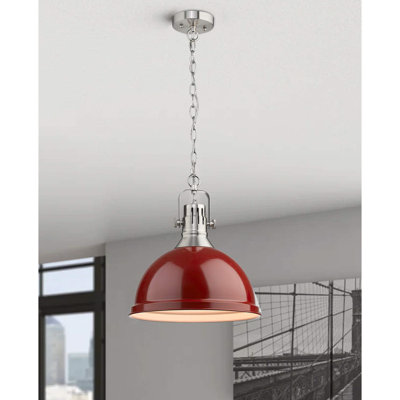 Luminaire suspendu en dome à 1 lumière