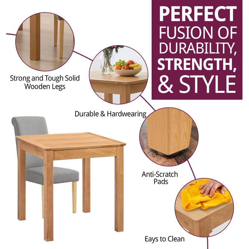 4 - Person Solid Oak Dining Set