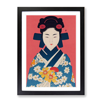 Graceful Geisha - Single Picture Frame Print