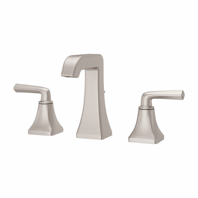 Park Avenue Widespread Bathroom Faucet with Drain Assembly, Brushed Nickel