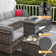 6 - Person Outdoor Seating Group with 44 Inch Fireplace Table, Patio Sectional Sofa Set 