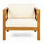 Fauteuil club d'extérieur en bois d'acacia-372978152