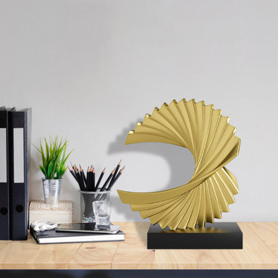 Abstract Art Desktop Decor Statue, 1-Piece Set, Perfect For Office, Bedroom, And Tabletop Display