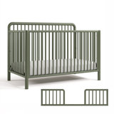 Porto Deluxe 5-in-1 Convertible Crib with Bonus Toddler Guardrail 