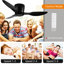 Flush Mount Ceiling Fan Without Light-408971535