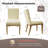 Modern Upholstered Dining Chairs, Armless Kitchen Side Chairs with Solid Wood Legs-77475421