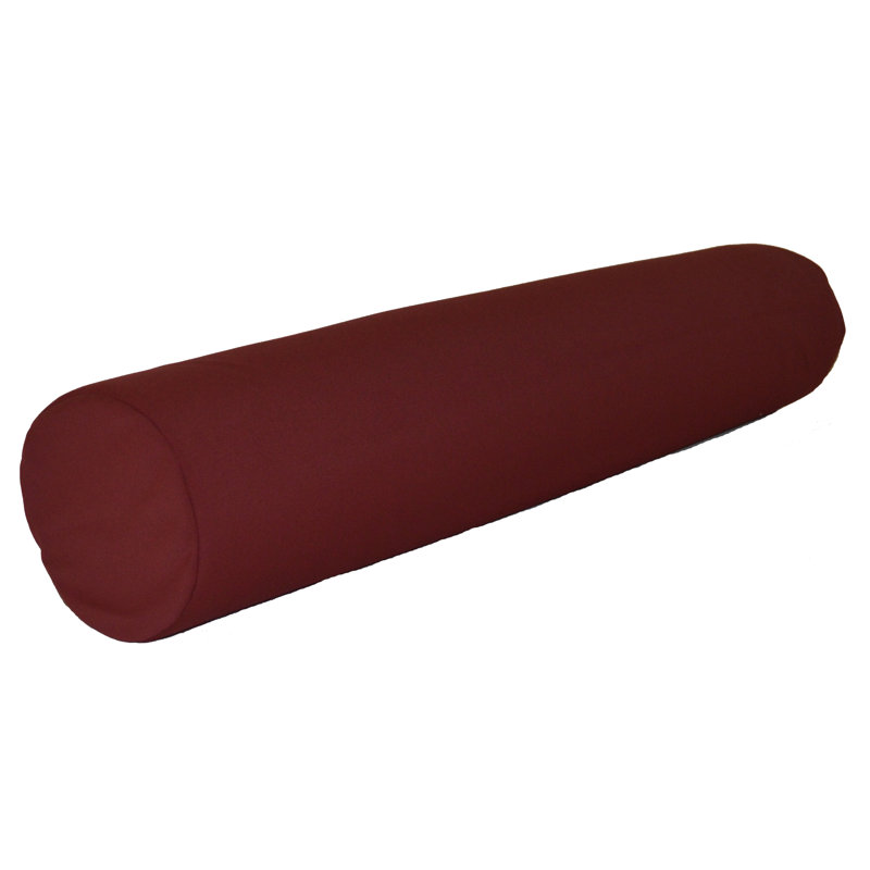 Sundown Acrylic Bolster Pillow, 7" H x 36" W, Burgundy