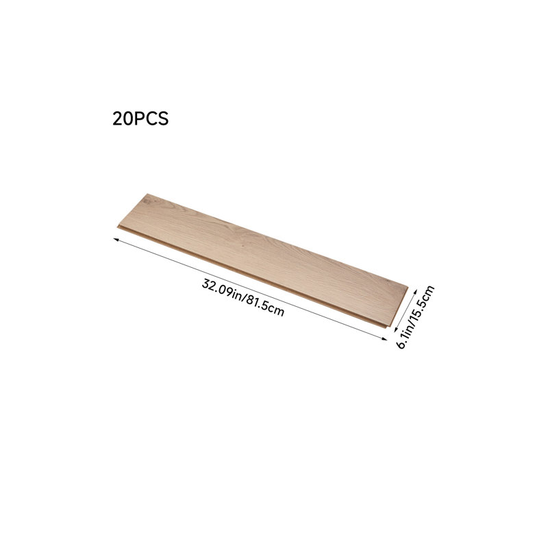 81.5cm W x 15.5cm L x 1.2cm Laminate Flooring