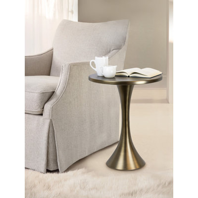 Aunna Steel Top End Table