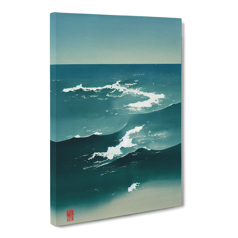 Alsup Japanese Ocean - Wrapped Canvas, 50cm H x 35cm W x 3cm D