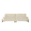 Canapé de 103 pouces à assise profonde et confortable avec coussin, adapté à la décoration de chambre à coucher, de salon, d'appartement, de bureau ou de dortoir-1263560166