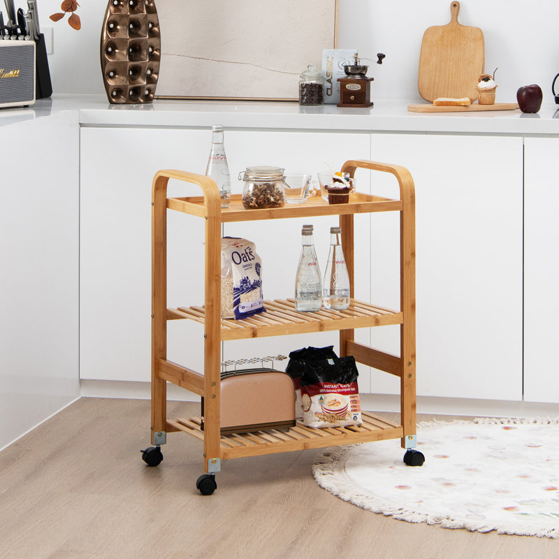 Siddiqi Solid Wood Bar Cart