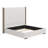 67.5" Tall Headboard Upholstered Bed With Vertical Striped & Wingback Design, Box Spring Needed-114231882