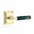Unlacquered Brass/Green Marble Handle