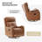 Amaty 28.4" W Genuine Leather Swivel Glider Recliner-91376115