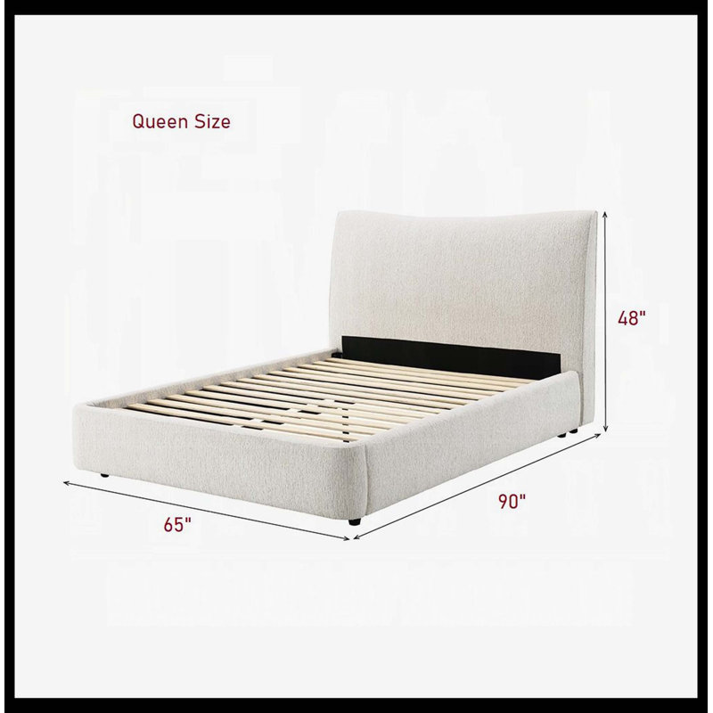Mobilier de chambre à coucher contemporain contemporain en bois d'hévéa massif beige