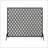 Fire Screens | Modern Single Panel Iron Fireplace Screen | Black | Iron