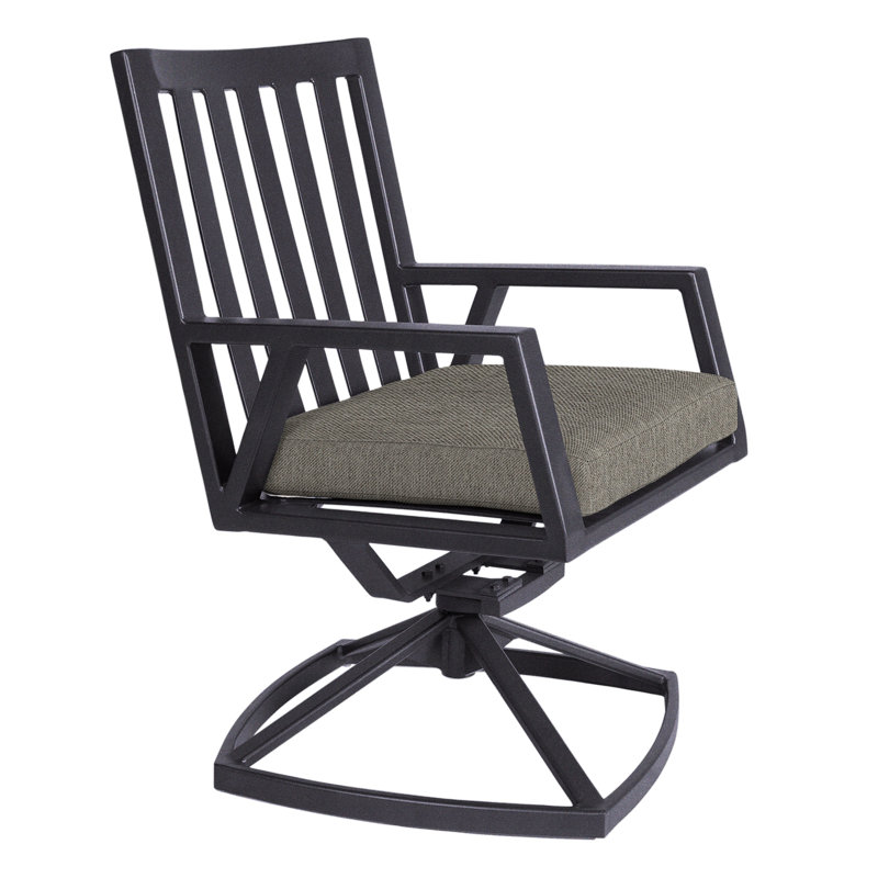 Aris Outdoor Rocker Chair, Graphite, Harris Stone
