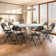 Laesha Plastic Bi-Fold Round Dining Table with 10Pcs Foldable Chairs Set for Indoor and Outdoor Use
