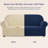 1-Piece Jacquard Stretch Couch Covers, Polyester Spandex Sofa Slipcovers, Universal Fit Living Room Machine Washable Furniture Protector for Dogs Pets, Non-Slip Sofa Covers for 3 Cushion Couch for Dogs Pets (Sofa, Navy)-1160093484-1138202129