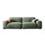 Canapé modulaire en polyester vert