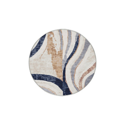 Machine Washable Beige Area Rug