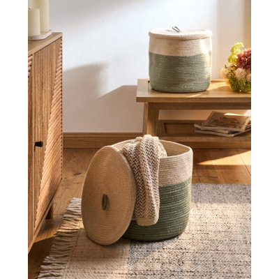 Bay Isle Home Amuri Fabric Decorative Basket