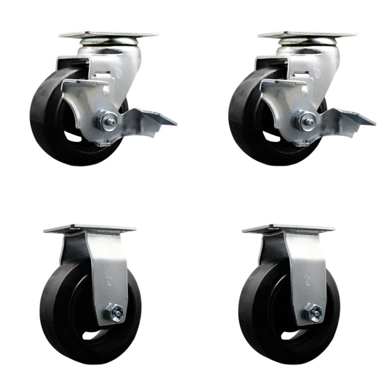 Rubber on Cast Iron Caster