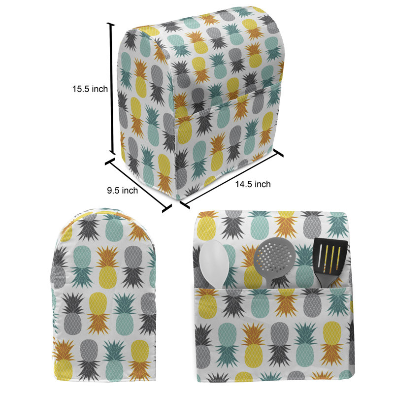 Housse pour batteur East Urban Home Seafoam / Pale Vermilion