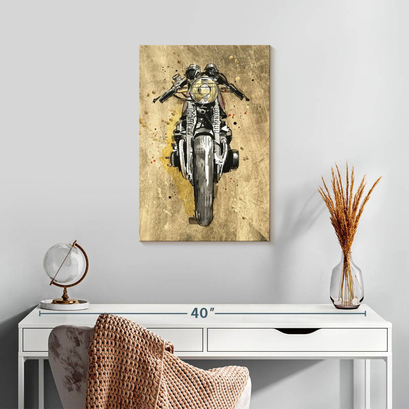 Mehar Metallic Rider I, 24" H x 16" W