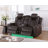 Meghean Breathable Leather Power Recliner Loveseat Power Headrest With Multi-Functional Center Console, Bluetooth Audio-106804567