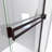 53" W x 67.38" H Semi-Frameless Shower Door-42568418